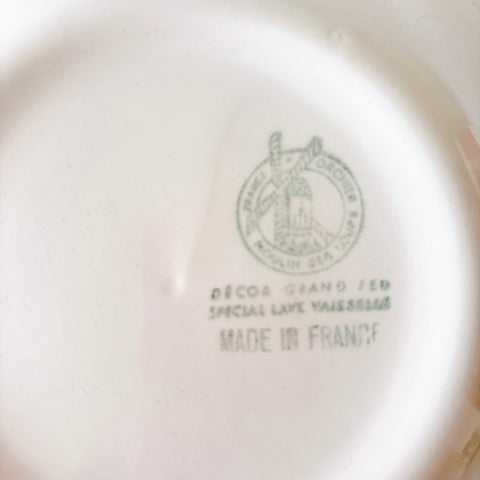 ムーランデルー Moulin des Loups バスク柄 キャロットプレート フランスアンティーク食器 ブロカント 蚤の市