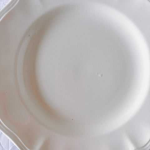 フランス ディゴワン＆サルグミンヌ 花リム ディナープレート 平皿 フランスアンティーク食器 ブロカント　蚤の市