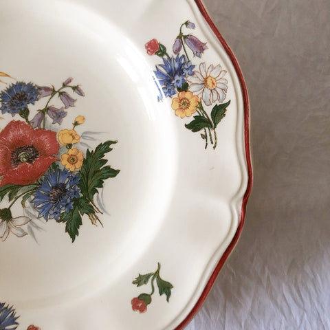 ディゴワンサルグミンヌ Digoin＆sarreguemines アグレスト 深皿 クルーズプレート 23㎝ フランスアンティーク食器 フランス蚤の市・ブロカント