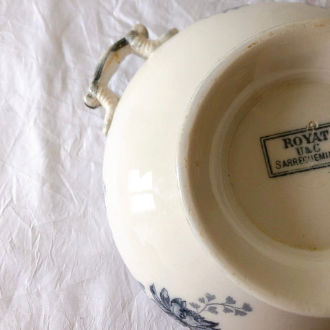 フランスアンティーク U＆Cサルグミンヌ  レギュミエール ”ROYAT” ロワイヤ フランスアンティーク食器　ブロカント　蚤の市