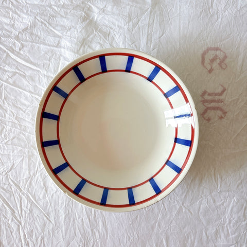 ムーランデルー Moulin des Loups バスク柄 キャロットプレート フランスアンティーク食器 ブロカント 蚤の市
