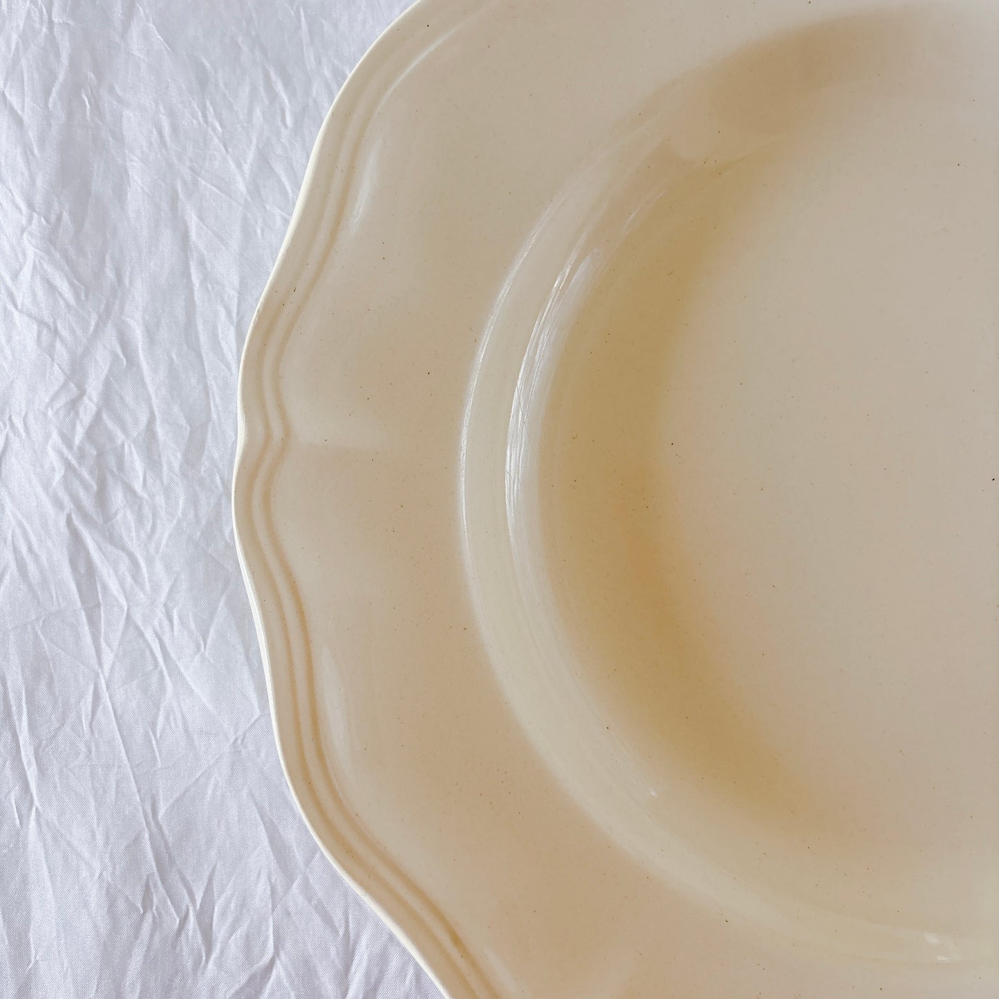 フランス ディゴワン＆サルグミンヌ 花リム スーププレート 深皿 フランスアンティーク食器 ブロカント　蚤の市