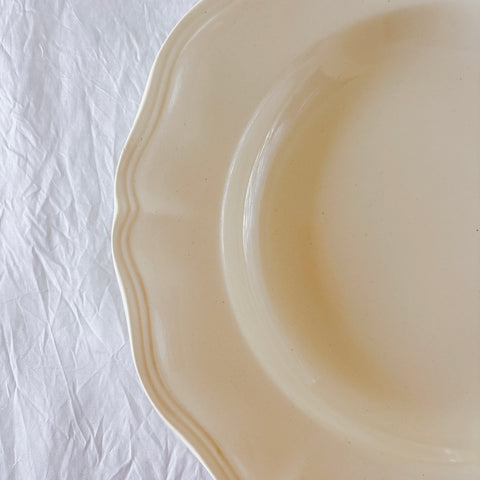 フランス ディゴワン＆サルグミンヌ 花リム スーププレート 深皿 フランスアンティーク食器 ブロカント　蚤の市