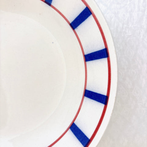 ムーランデルー Moulin des Loups バスク柄 キャロットプレート フランスアンティーク食器 ブロカント 蚤の市
