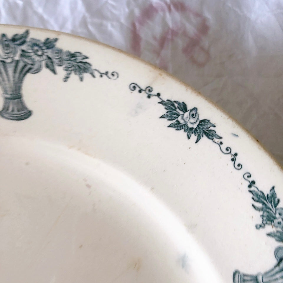 フランスアンティーク ロンシャン LONGCHAMP "Versailles Ennege"ヴェルサイユ　エネジェ 大皿 フランスアンティーク食器 ブロカントアンティーク