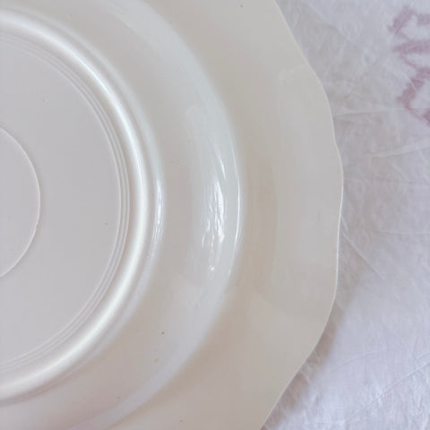 フランス ディゴワン＆サルグミンヌ 花リム スーププレート 深皿 フランスアンティーク食器 ブロカント　蚤の市