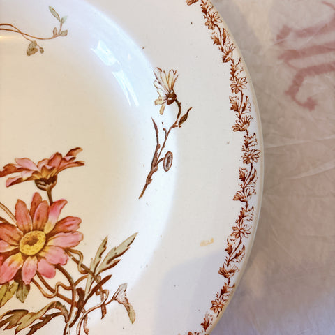 リュネヴィル  マーガレット MARGUERITE スーププレート フランスアンティーク食器　蚤の市　ブロカント