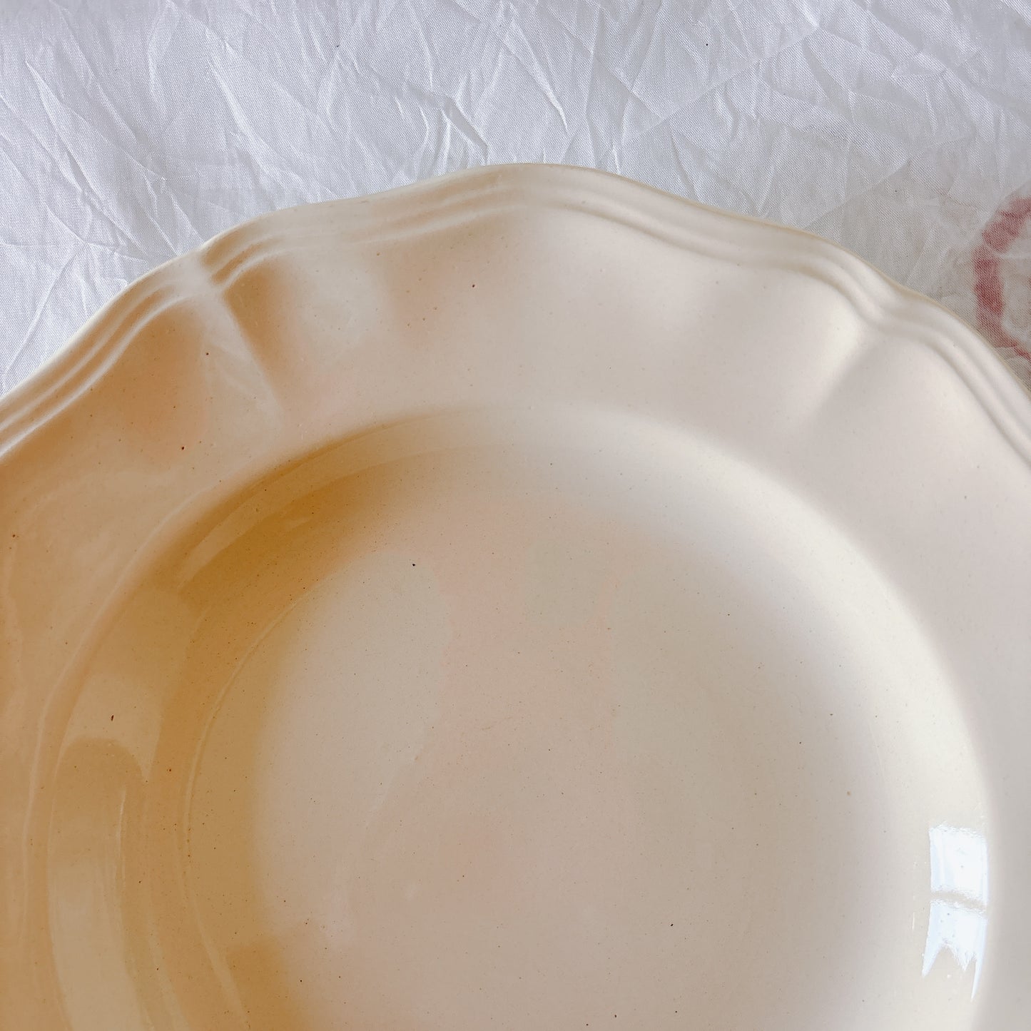 フランス ディゴワン＆サルグミンヌ 花リム スーププレート 深皿 フランスアンティーク食器 ブロカント　蚤の市