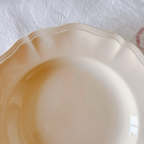 フランス ディゴワン＆サルグミンヌ 花リム スーププレート 深皿 フランスアンティーク食器 ブロカント　蚤の市