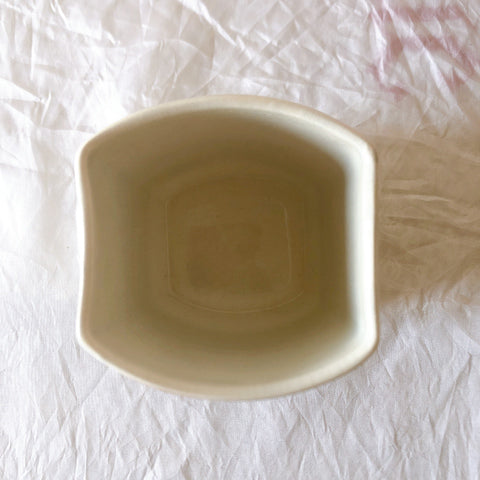 フランスアンティーク サンタマン バスク柄陶器キャニスター 「イエロー・ブルー」 フランスアンティーク食器　ブロカント　蚤の市