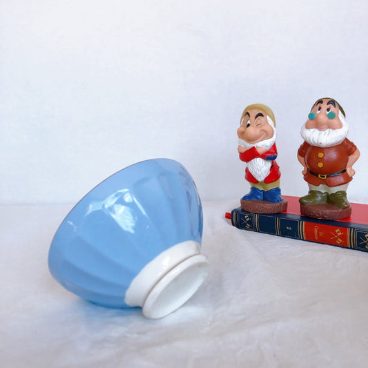 ディゴワンサルグミンヌ Digoin&sarregumines カフェオレボウル ブルー/水色 フランスアンティーク/ビンテージ食器 ブロカント 蚤の市