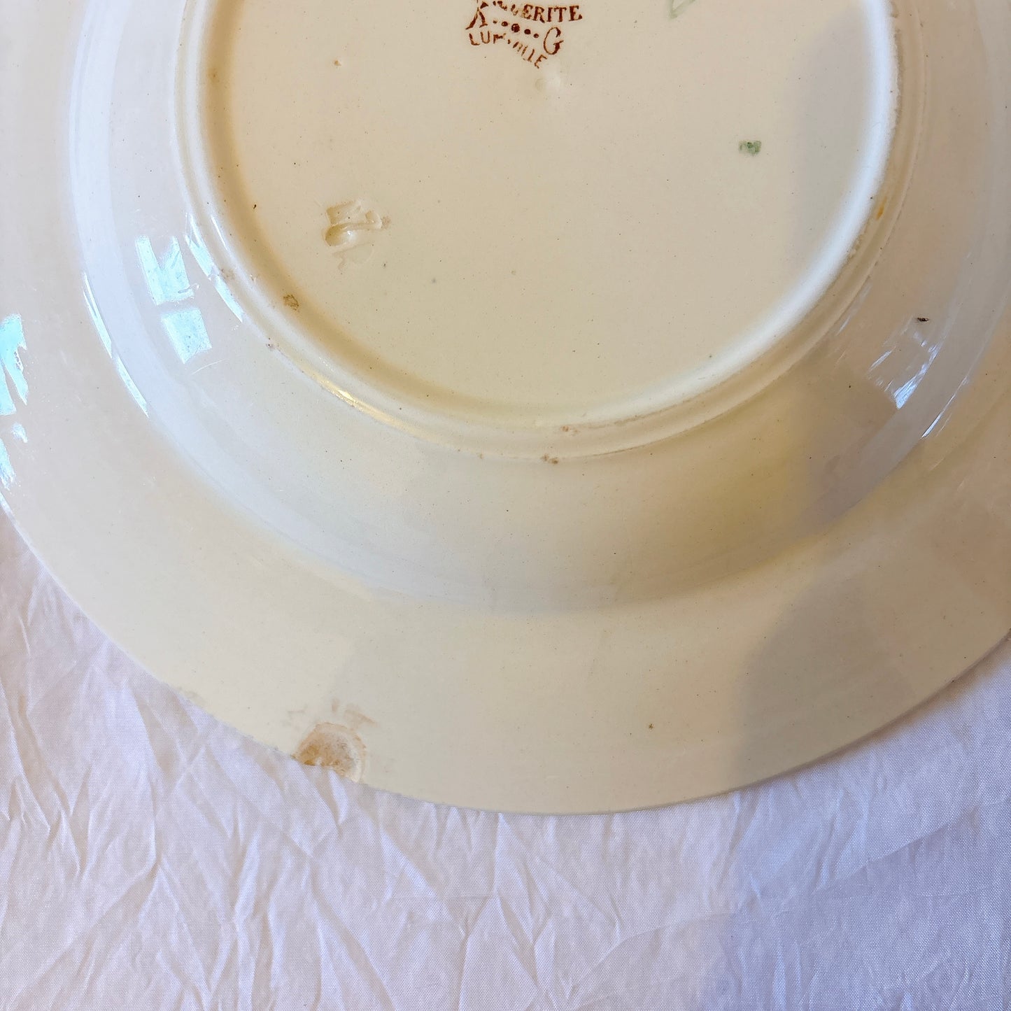 リュネヴィル  マーガレット MARGUERITE スーププレート フランスアンティーク食器　蚤の市　ブロカント