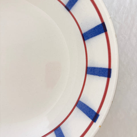 ムーランデルー Moulin des Loups バスク柄 キャロットプレート フランスアンティーク食器 ブロカント 蚤の市