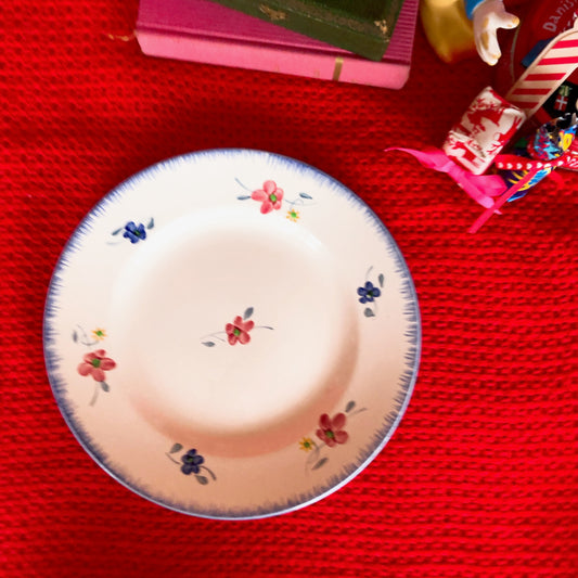 ディゴワンサルグミンヌ 『マリールー』 大皿 ラウンドプレート フランスアンティーク・ヴィンテージ食器 ブロカント 蚤の市