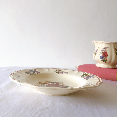 ディゴワンサルグミンヌ Digoin＆sarreguemines アグレスト 深皿 クルーズプレート 23㎝ フランスアンティーク食器 フランス蚤の市・ブロカント