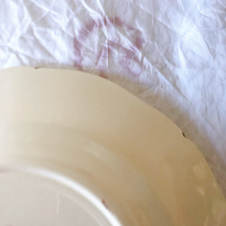 フランス サルグミンヌ sarreguemines アグレスト デザートプレート 20.7㎝  フランスアンティーク食器 フランス蚤の市・ブロカント