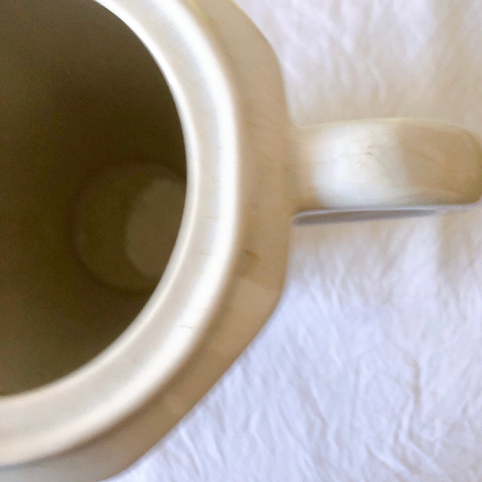 バドンヴィレー　薔薇柄 ピッチャー、水差し コーヒーポット　フランスアンティーク食器 蚤の市　ブロカントアンティーク