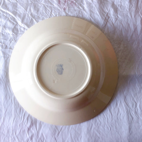 フランスアンティーク　バドンヴィレー　バラ柄スーププレート　深皿　フランスアンティーク食器 ブロカントアンティーク 蚤の市