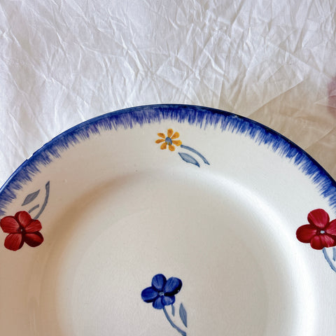 MARY LOU デザートプレート ブルーグラデーション縁取り
