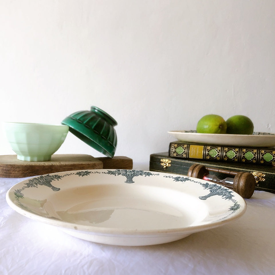 フランスアンティーク ロンシャン LONGCHAMP "Versailles Ennege"ヴェルサイユ　エネジェ クルーズプレート　フランスアンティーク食器 ブロカントアンティーク