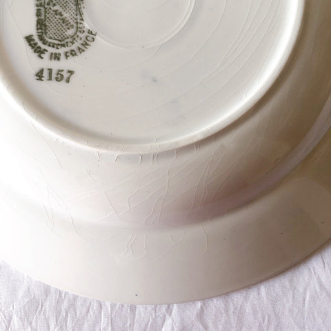 サンタマン　Saint amand バスク柄スーププレート、クルーズプレート フランスアンティーク食器 ブロカント 蚤の市