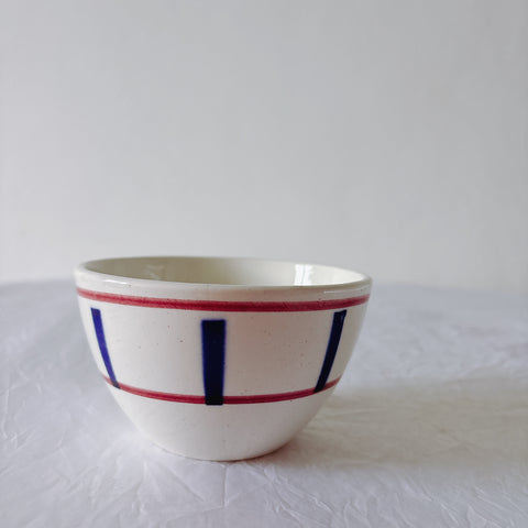 ディゴワンサルグミンヌ バスク柄 コーヒーカップ 200ml『ルージュ・マリン』 フランスアンティーク食器 蚤の市　ブロカント　バスク柄食器