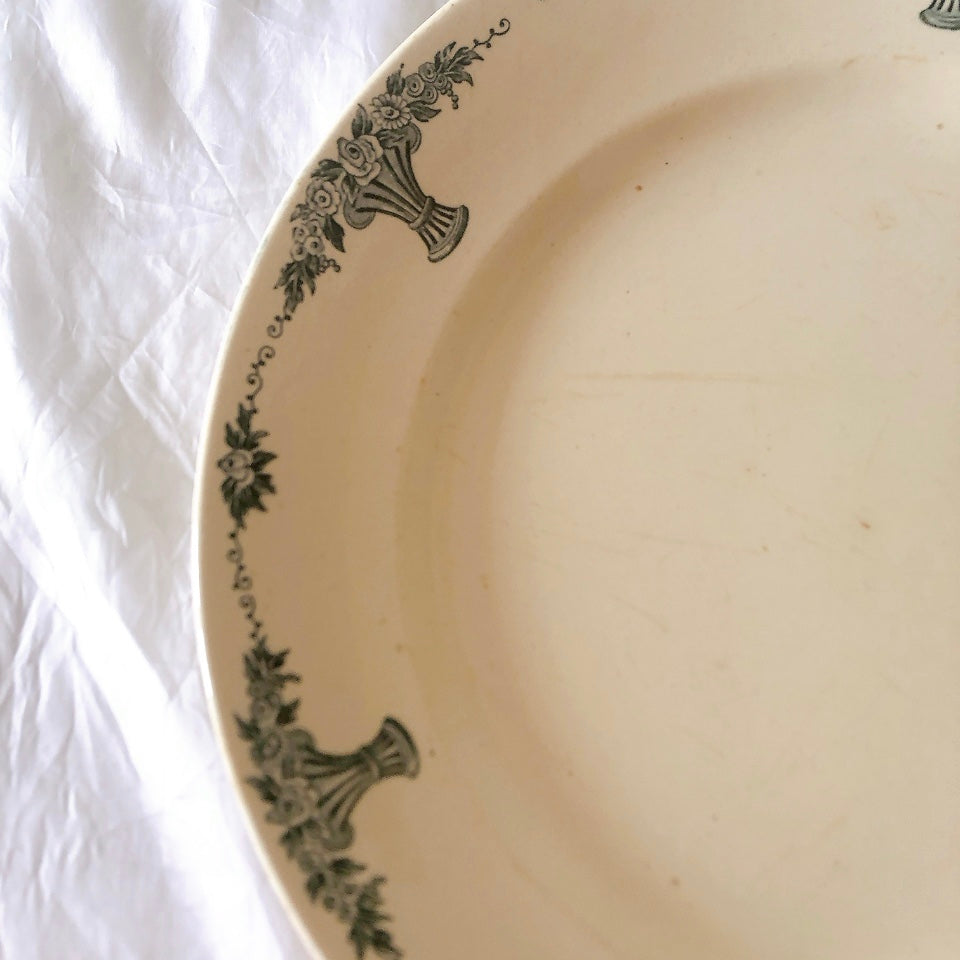 フランスアンティーク ロンシャン LONGCHAMP "Versailles Ennege"ヴェルサイユ　エネジェ 大皿 フランスアンティーク食器 ブロカントアンティーク