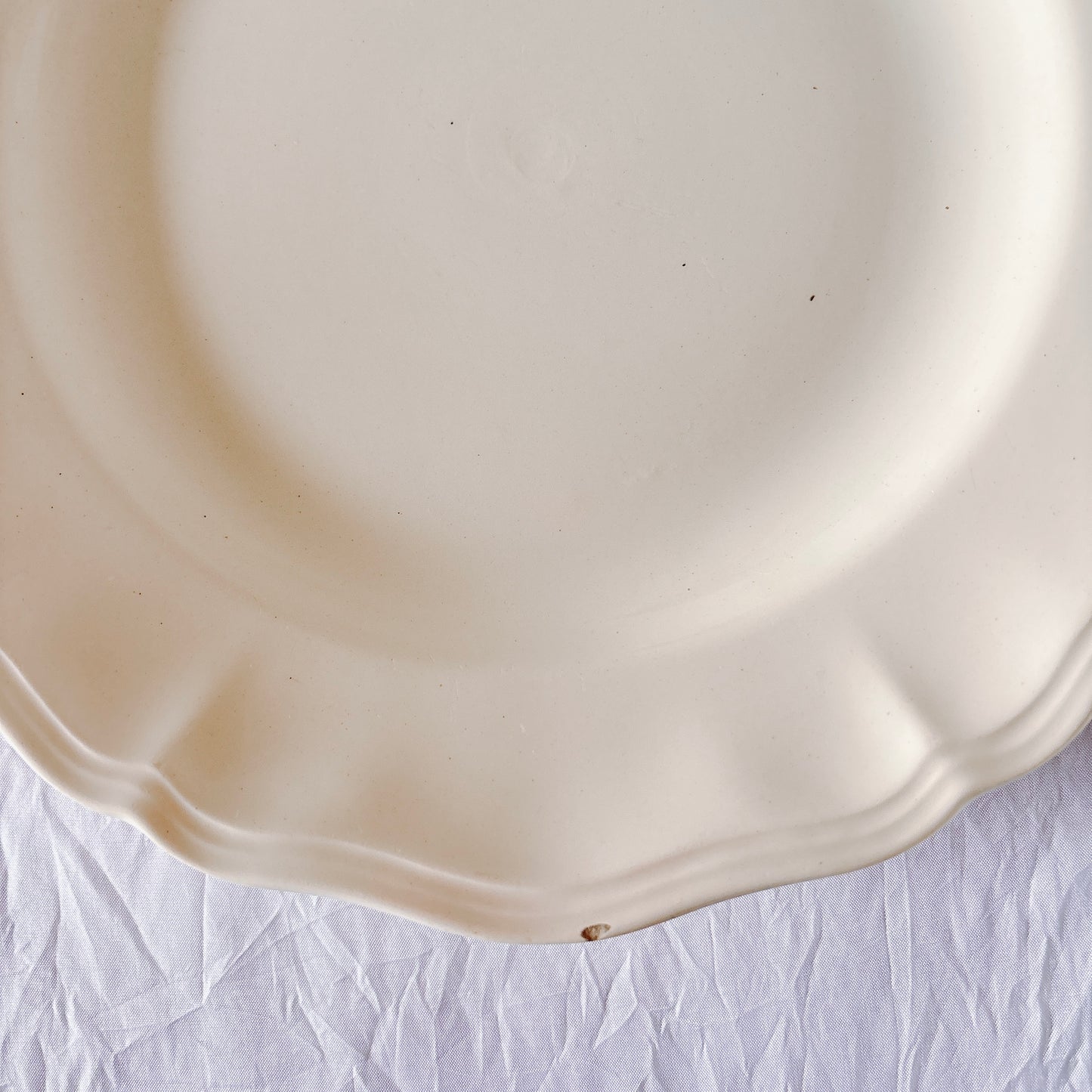 フランス ディゴワン＆サルグミンヌ 花リム ディナープレート 平皿 フランスアンティーク食器 ブロカント　蚤の市