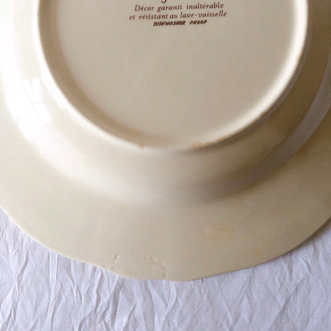 ディゴワンサルグミンヌ Digoin＆sarreguemines アグレスト 深皿 クルーズプレート 23㎝ フランスアンティーク食器 フランス蚤の市・ブロカント