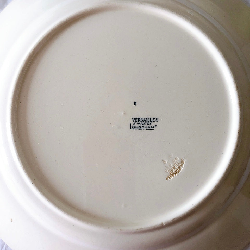 フランスアンティーク ロンシャン LONGCHAMP "Versailles Ennege"ヴェルサイユ　エネジェ 大皿 フランスアンティーク食器 ブロカントアンティーク