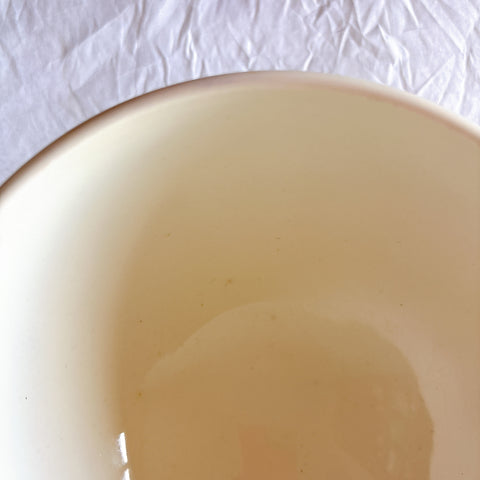 バスク柄 カフェオレボウル「赤×青」 フランスアンティーク食器 ブロカント