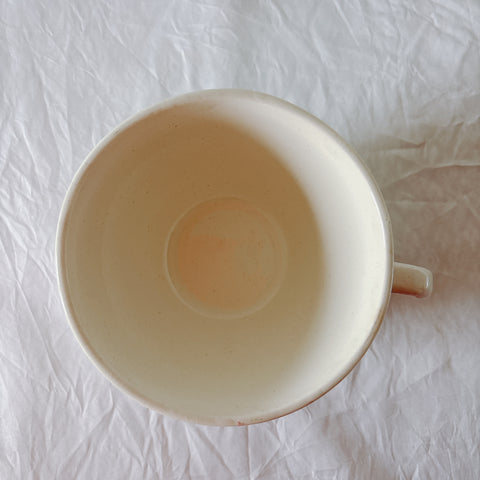 ディゴワンサルグミンヌ バスク柄 コーヒーカップ 200ml『ルージュ・マリン』 フランスアンティーク食器 蚤の市　ブロカント　バスク柄食器