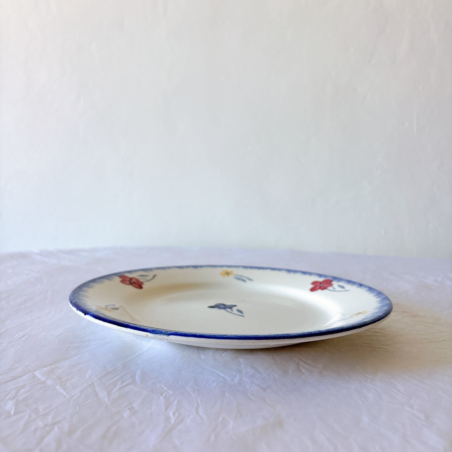 フランスアンティーク ディゴワンサルグミンヌ MARY LOU マリールー デザートプレート 花柄 Digoin Sarreguemines アンティーク食器