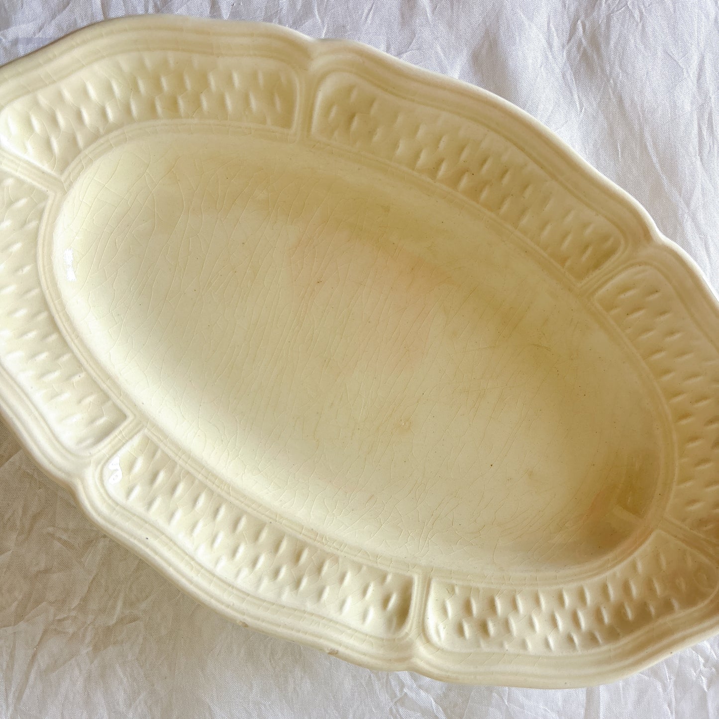 GIEN ジアン ラヴィエ 前菜用皿 白 フランスアンティーク食器
