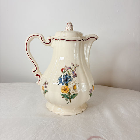 ディゴワンサルグミンヌ Digoin＆sarreguemines アグレスト コーヒー/ティーポット フランスアンティーク食器 フランス蚤の市・ブロカント