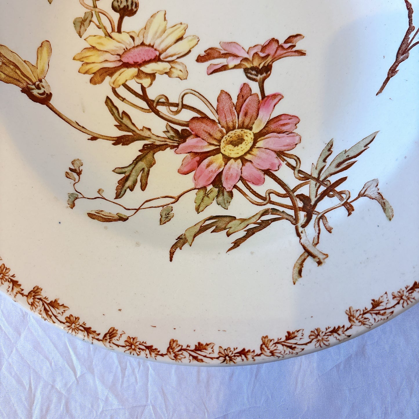 リュネヴィル  マーガレット MARGUERITE スーププレート フランスアンティーク食器　蚤の市　ブロカント