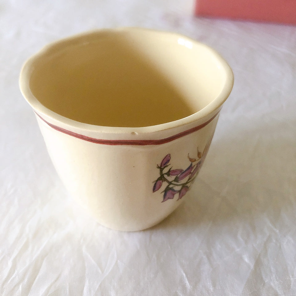 ディゴワンサルグミンヌ Digoin＆sarreguemines アグレスト コーヒーカップ＆ソーサー２客セット フランスアンティーク食器 フランス蚤の市・ブロカント