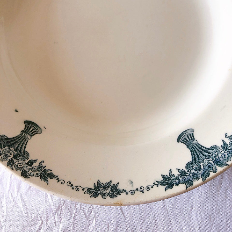 フランスアンティーク ロンシャン LONGCHAMP "Versailles Ennege"ヴェルサイユ　エネジェ クルーズプレート　フランスアンティーク食器 ブロカントアンティーク