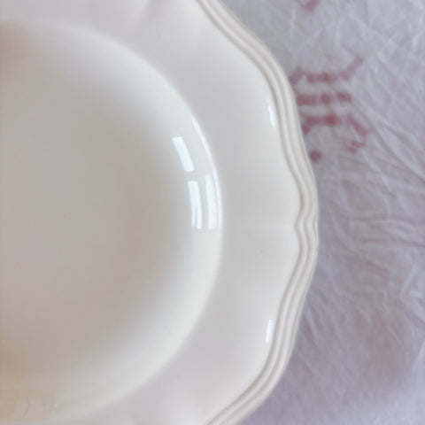 フランス ディゴワン＆サルグミンヌ 花リム スーププレート 深皿 フランスアンティーク食器 ブロカント　蚤の市