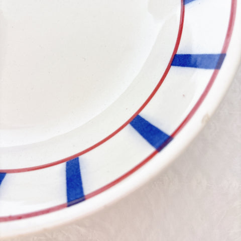 ムーランデルー Moulin des Loups バスク柄 キャロットプレート フランスアンティーク食器 ブロカント 蚤の市