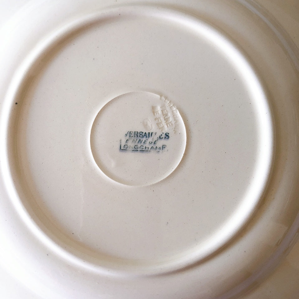 フランスアンティーク ロンシャン LONGCHAMP "Versailles Ennege"ヴェルサイユ　エネジェ クルーズプレート　フランスアンティーク食器 ブロカントアンティーク