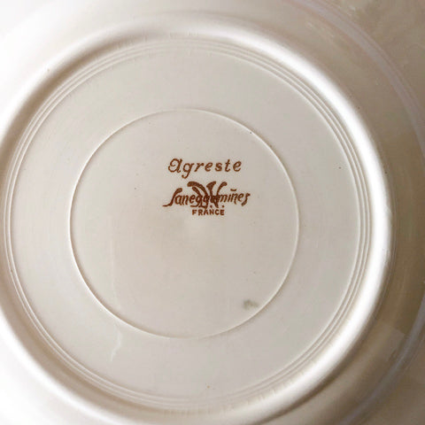 ディゴワンサルグミンヌ Digoin＆sarreguemines アグレスト 深皿 クルーズプレート フランスアンティーク食器 フランス蚤の市・ブロカント