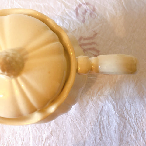 ディゴワンサルグミンヌ Digoin＆sarreguemines 花リム ティー/コーヒーポット フランスアンティーク食器 フランス蚤の市・ブロカント