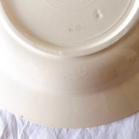 フランスアンティーク　バドンヴィレー　バラ柄スーププレート　深皿　フランスアンティーク食器 ブロカントアンティーク 蚤の市