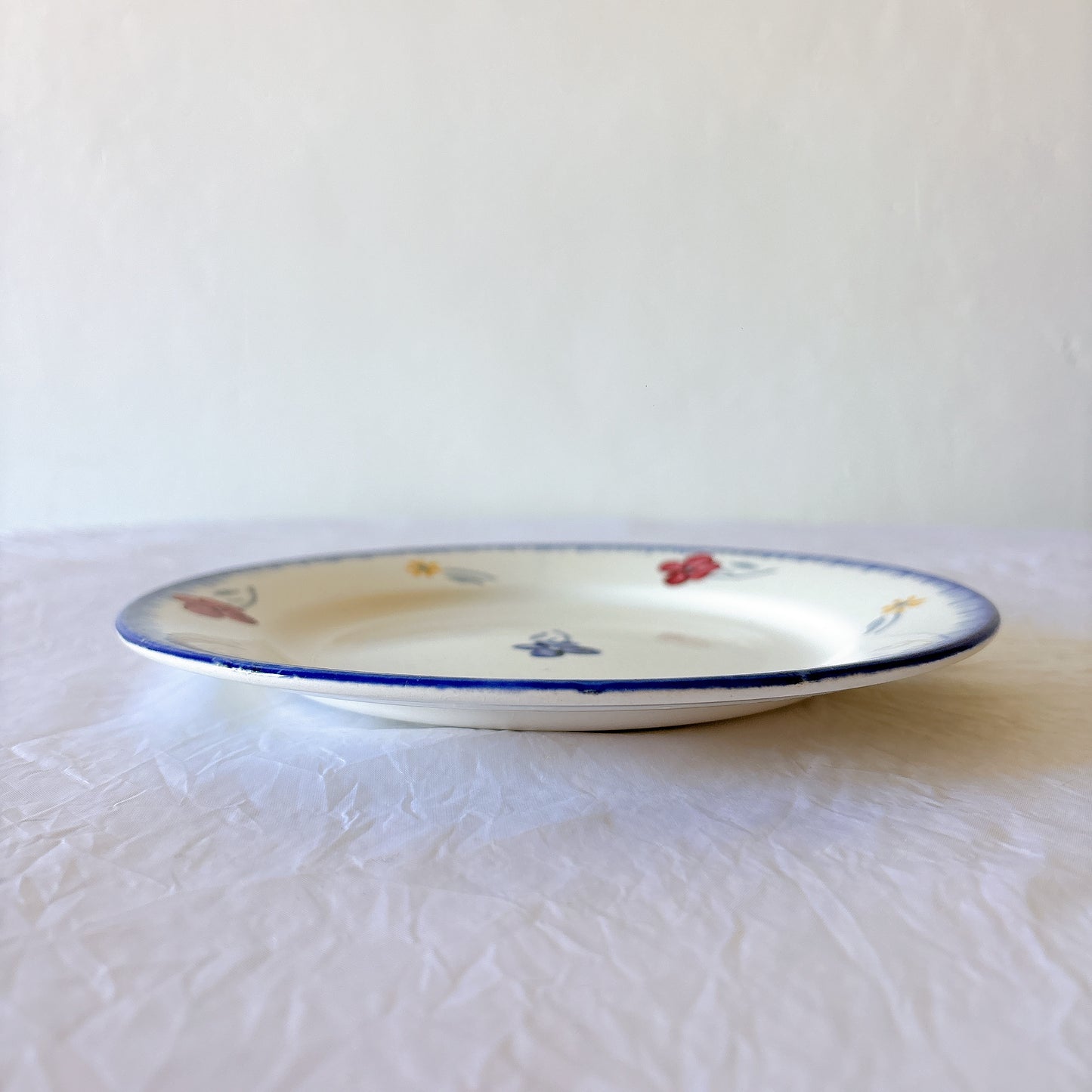 フランスアンティーク ディゴワンサルグミンヌ MARY LOU マリールー デザートプレート 花柄 Digoin Sarreguemines アンティーク食器