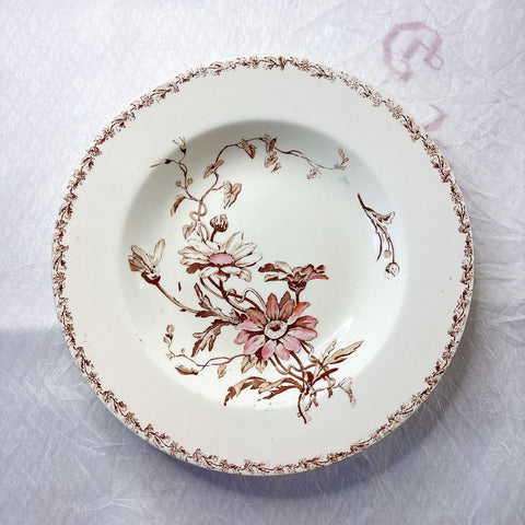 リュネヴィル  マーガレット MARGUERITE スーププレート フランスアンティーク食器　蚤の市　ブロカント