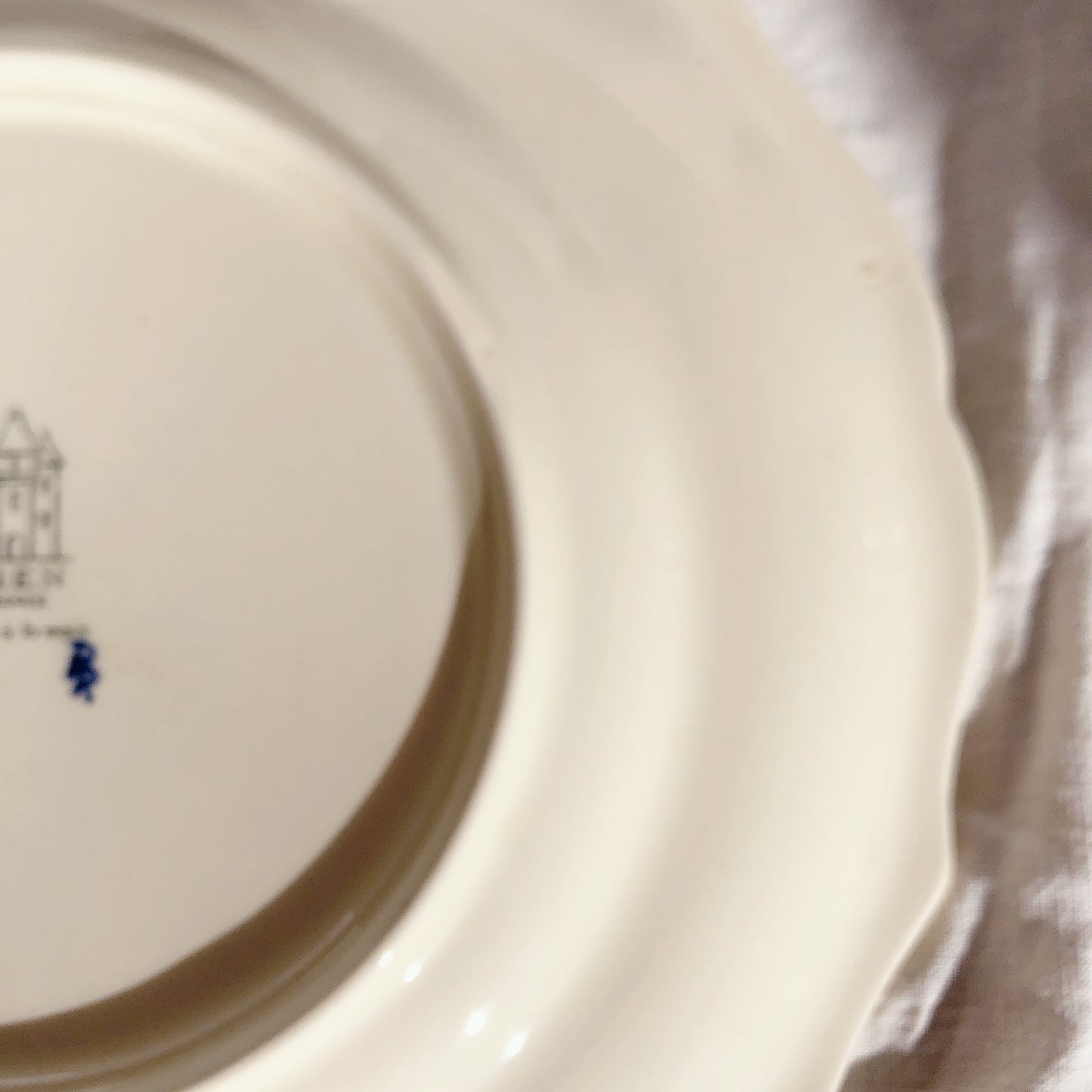 GIEN ジアン ディナープレート 花リム フランスアンティーク食器・皿・プレート ブロカント