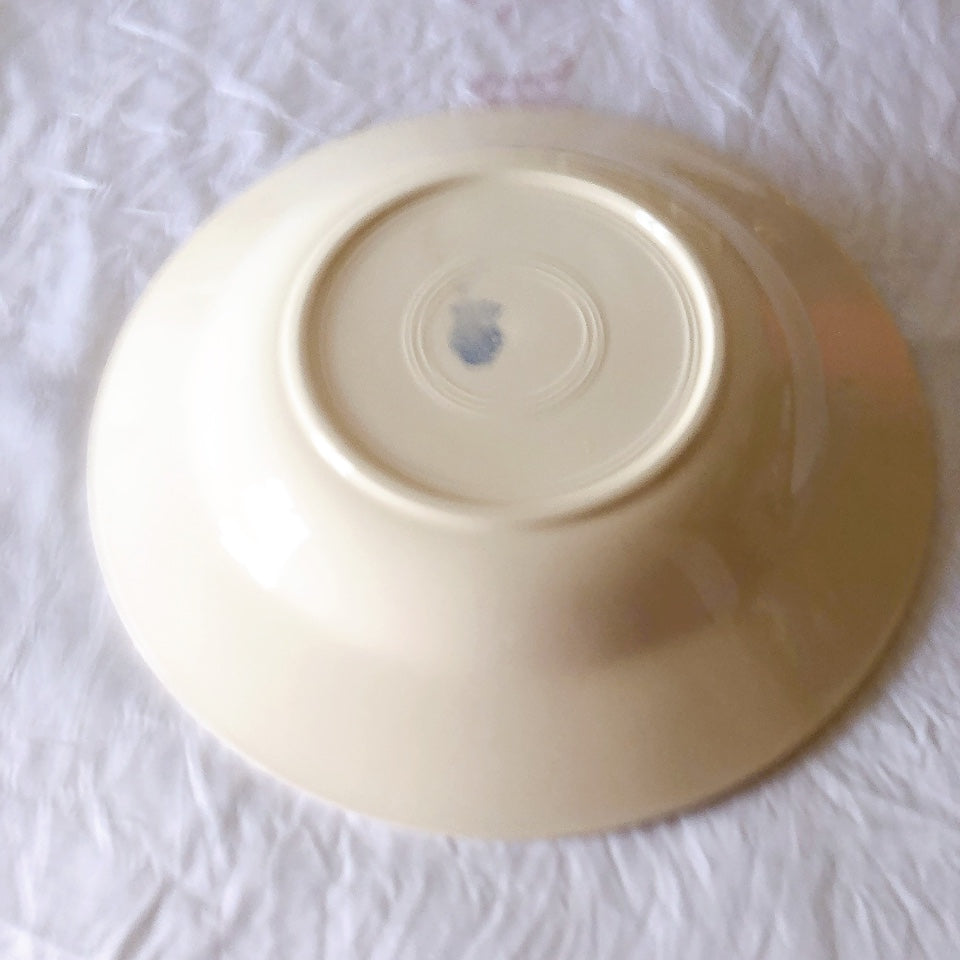 フランスアンティーク　バドンヴィレー　バラ柄スーププレート　深皿　フランスアンティーク食器 ブロカントアンティーク 蚤の市