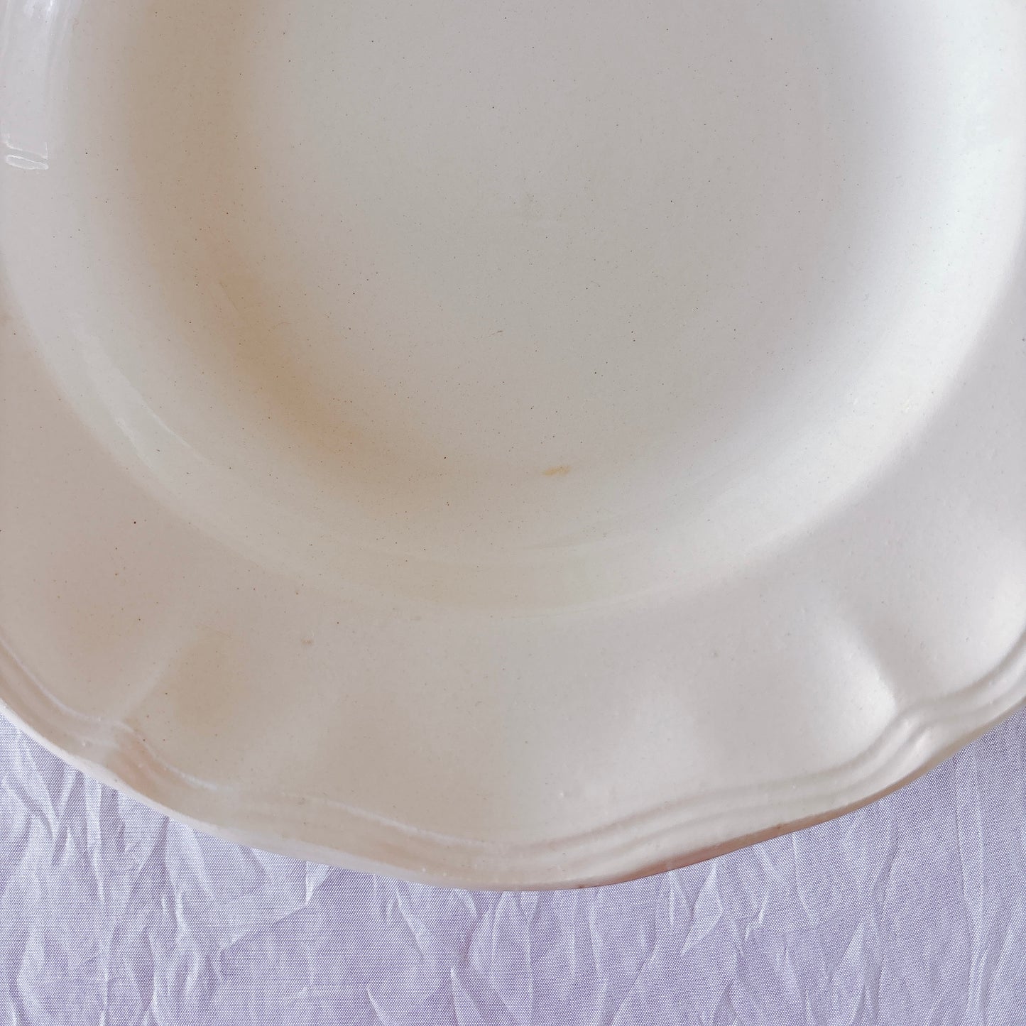 フランス ディゴワン＆サルグミンヌ 花リム スーププレート 深皿 フランスアンティーク食器 ブロカント　蚤の市