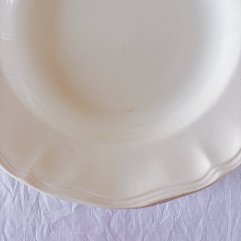 フランス ディゴワン＆サルグミンヌ 花リム スーププレート 深皿 フランスアンティーク食器 ブロカント　蚤の市